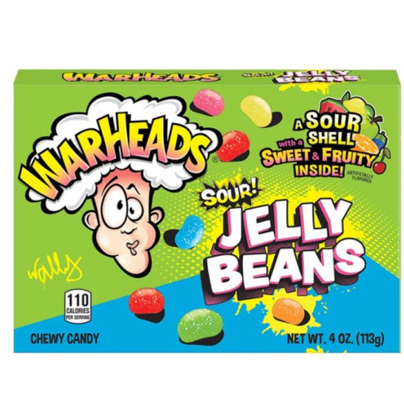 Warheads savanyú Jelly Beans cukorbevonatú zselés cukorka