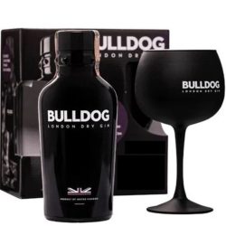Bulldog gin pohárral