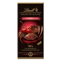 Lindt Edelbitter Mousse meggyes chilis étcsokoládé