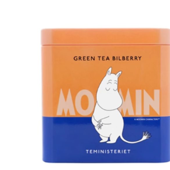 Moomin szálas zöld tea fekete áfonyával