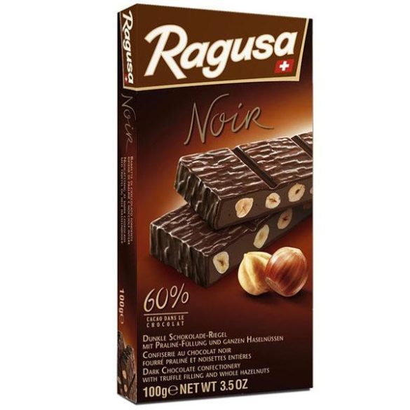 Ragusa Noir pralinés étcsoki egész mogyorószemekkel