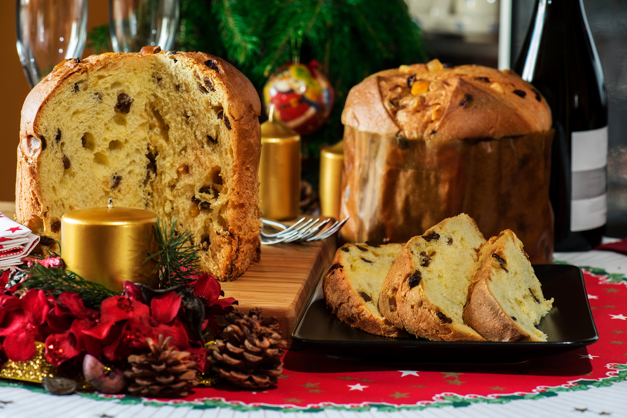 Panettone az olasz karácsonyi kuglóf